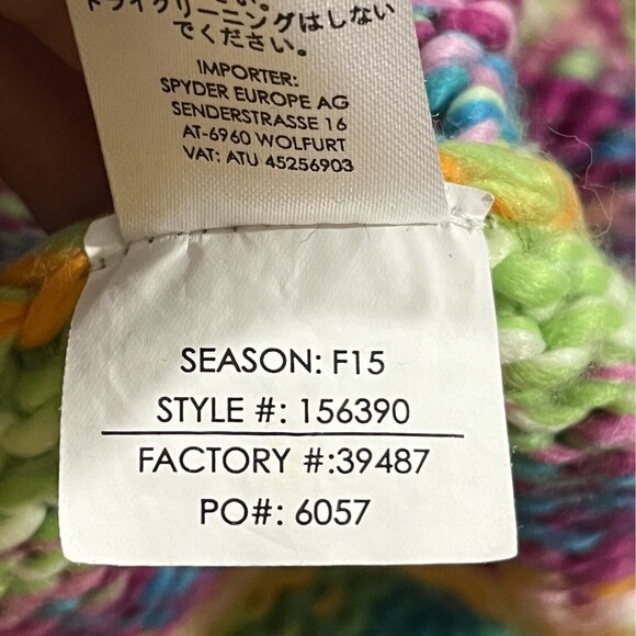 Spyder Women's Twisty Knitted Acrylic Cowl Scarf Multicolored One Size - Picture 8 of 8